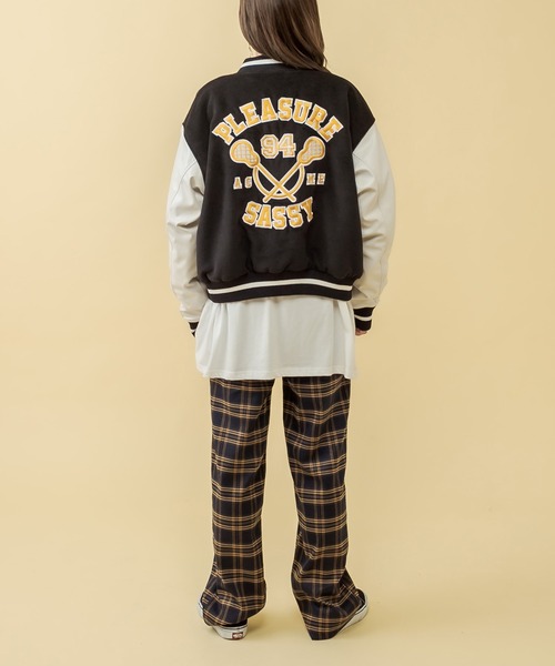 RASVOA(ラスボア)の「チェックストレートパンツ(その他パンツ・レディース・イエロー/ブラック/ネイビー・FREE)」の22枚目の写真