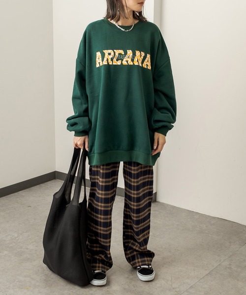 RASVOA(ラスボア)の「チェックストレートパンツ(その他パンツ・レディース・イエロー/ブラック/ネイビー・FREE)」の5枚目の写真