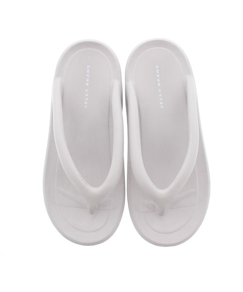 JELLY BEANS(ジェリービーンズ)の「厚底ビーチサンダル(214-30269)JELLY BEANS(ジェリービーンズ)(サンダル・レディース・ライトグレー/ブラック/イエロー・L/LL/M)」の7枚目の写真