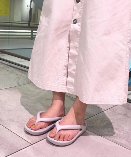 JELLY BEANS(ジェリービーンズ)の「厚底ビーチサンダル(214-30269)JELLY BEANS(ジェリービーンズ)(サンダル・レディース・ライトグレー/ブラック/イエロー・L/LL/M)」の14枚目の写真