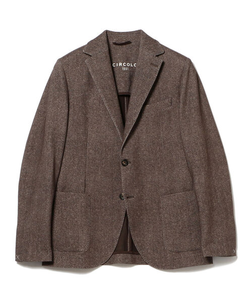 CIRCOLO 1901（チルコロ 1901）の「CIRCOLO1901 / コットンツイル ジャケット（テーラードジャケット・メンズ・ブラウン・48/44/46）」の2枚目の写真