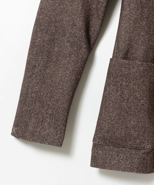 CIRCOLO 1901（チルコロ 1901）の「CIRCOLO1901 / コットンツイル ジャケット（テーラードジャケット・メンズ・ブラウン・48/44/46）」の4枚目の写真