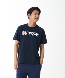 【OUTDOOR PRODUCTS/アウトドアプロダクツ】ひんやり接触冷感素材使用UVカット機能付きロゴプリントTシャツ