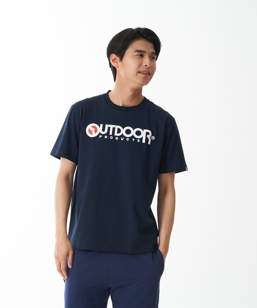 OUTDOOR PRODUCTS(アウトドアプロダクツ)の「【OUTDOOR PRODUCTS/アウトドアプロダクツ】ひんやり接触冷感素材使用UVカット機能付きロゴプリントTシャツ(Tシャツ/カットソー・メンズ・ホワイト/ブラック/ネイビー/グレー/カーキ・MEDIUM/LARGE/X-LARGE)」の5枚目の写真