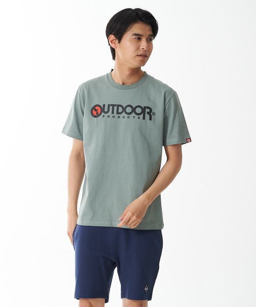 OUTDOOR PRODUCTS(アウトドアプロダクツ)の「【OUTDOOR PRODUCTS/アウトドアプロダクツ】ひんやり接触冷感素材使用UVカット機能付きロゴプリントTシャツ(Tシャツ/カットソー・メンズ・ホワイト/ブラック/ネイビー/グレー/カーキ・MEDIUM/LARGE/X-LARGE)」の14枚目の写真