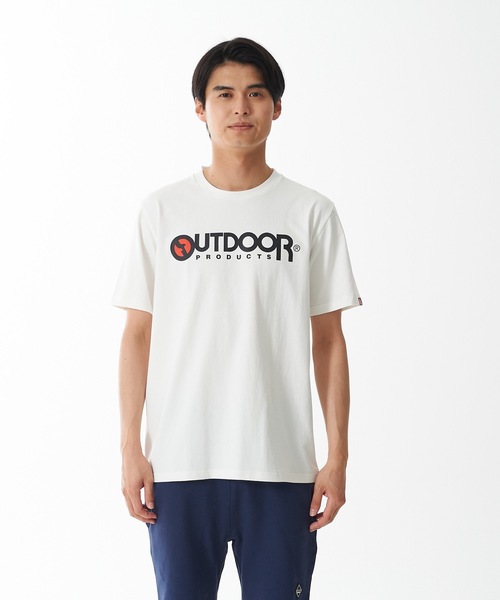 OUTDOOR PRODUCTS(アウトドアプロダクツ)の「【OUTDOOR PRODUCTS/アウトドアプロダクツ】ひんやり接触冷感素材使用UVカット機能付きロゴプリントTシャツ(Tシャツ/カットソー・メンズ・ホワイト/ブラック/ネイビー/グレー/カーキ・MEDIUM/LARGE/X-LARGE)」の6枚目の写真