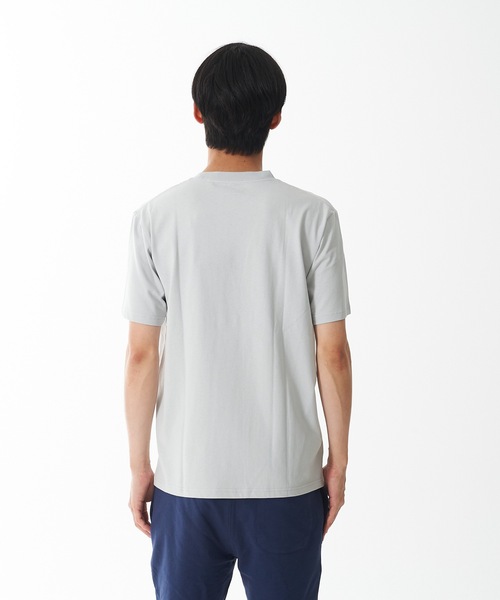 OUTDOOR PRODUCTS(アウトドアプロダクツ)の「【OUTDOOR PRODUCTS/アウトドアプロダクツ】ひんやり接触冷感素材使用UVカット機能付きロゴプリントTシャツ(Tシャツ/カットソー・メンズ・ホワイト/ブラック/ネイビー/グレー/カーキ・MEDIUM/LARGE/X-LARGE)」の8枚目の写真