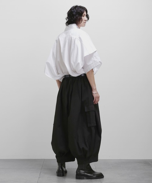 minsobi(ミンソビ)の「バルーンワイドパンツ サイドポケットロングパンツ ボリュームパンツ(その他パンツ・メンズ・ブラック・FREE)」の16枚目の写真