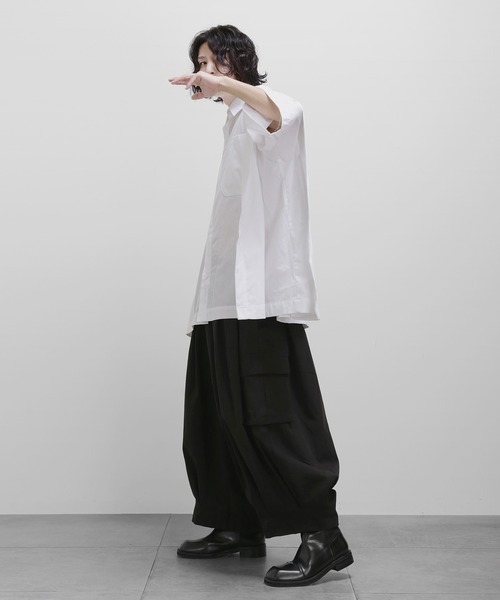 minsobi(ミンソビ)の「バルーンワイドパンツ サイドポケットロングパンツ ボリュームパンツ(その他パンツ・メンズ・ブラック・FREE)」の11枚目の写真