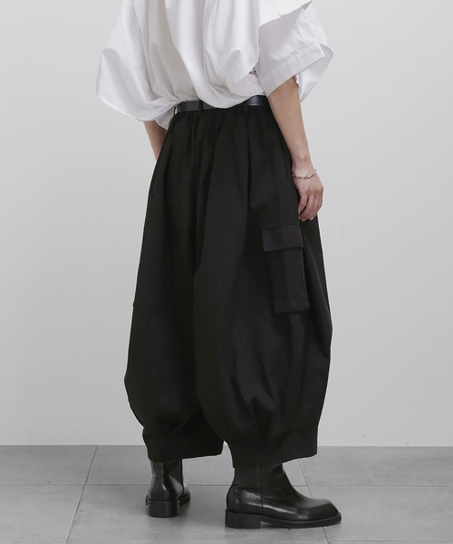 minsobi(ミンソビ)の「バルーンワイドパンツ サイドポケットロングパンツ ボリュームパンツ(その他パンツ・メンズ・ブラック・FREE)」の22枚目の写真