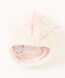 hakka baby（ハッカベビー）の「[ベビー]アニマル耳付ボアニット帽子（ニットキャップ/ビーニー）」