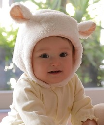 hakka baby（ハッカベビー）の「[ベビー]アニマル耳付ボアニット帽子（ニットキャップ/ビーニー）」