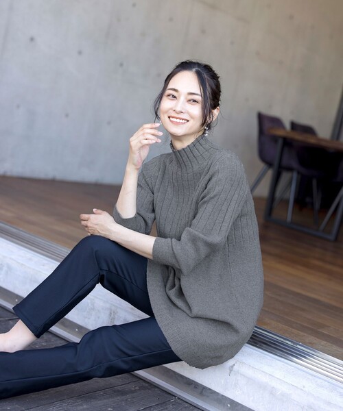 Tiaclasse(ティアクラッセ)の「【日本製・洗える】着心地抜群のロイカパンツ(その他パンツ・レディース・ブラック/ネイビー/グレー/オフホワイト/カーキ/グレイッシュベージュ/ライトベージュ・S/L/M)」の11枚目の写真