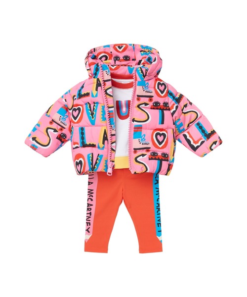 STELLA McCARTNEY（ステラマッカートニー）の「Stella Loves フーデッド パファー ジャケット（その他アウター・キッズ・ピンク・18M/6M/24M）」の3枚目の写真