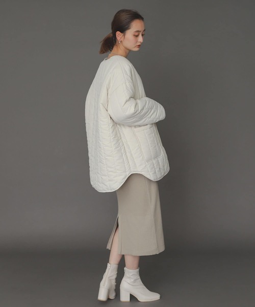 SENSE OF PLACE by URBAN RESEARCH（センスオブプレイスバイアーバンリサーチ）の「ウエストマークニットワンピース（ワンピース・レディース・ライトベージュ/ブラック/ライトブルー・ONE）」の8枚目の写真