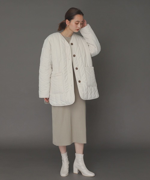 SENSE OF PLACE by URBAN RESEARCH（センスオブプレイスバイアーバンリサーチ）の「ウエストマークニットワンピース（ワンピース・レディース・ライトベージュ/ブラック/ライトブルー・ONE）」の9枚目の写真