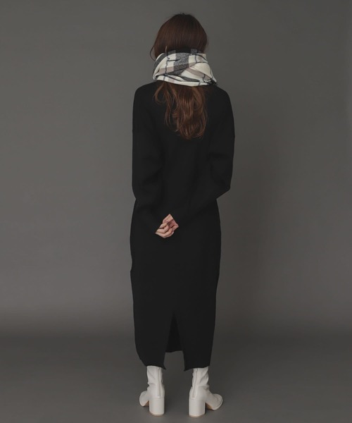 SENSE OF PLACE by URBAN RESEARCH（センスオブプレイスバイアーバンリサーチ）の「ウエストマークニットワンピース（ワンピース・レディース・ライトベージュ/ブラック/ライトブルー・ONE）」の19枚目の写真