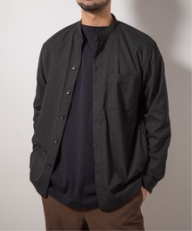 TR バンドカラー シャツブルゾン