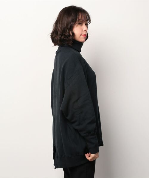 MANASTASH（マナスタッシュ）の「MANASTASH/マナスタッシュ　W's SWEAT BULKY NECK　ウィメンズスウェットバルキーネック　タートルネック（スウェット・レディース・ブラック/ナチュラル/オレンジ系その他/カラフル・MEDIUM）」の5枚目の写真