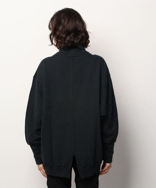 MANASTASH（マナスタッシュ）の「MANASTASH/マナスタッシュ　W's SWEAT BULKY NECK　ウィメンズスウェットバルキーネック　タートルネック（スウェット・レディース・ブラック/ナチュラル/オレンジ系その他/カラフル・MEDIUM）」の6枚目の写真