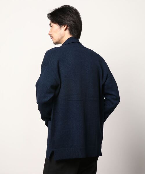 ANPAS(アンパス)の「Buttonless Knit Cardigan/ボタンレス ストレッチ ニットルーズカーディガン(カーディガン/ボレロ・メンズ・レンガ/ネイビー/ブラウン/ブラック・L/LL/M)」の6枚目の写真