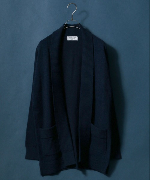 ANPAS(アンパス)の「Buttonless Knit Cardigan/ボタンレス ストレッチ ニットルーズカーディガン(カーディガン/ボレロ・メンズ・レンガ/ネイビー/ブラウン/ブラック・L/LL/M)」の4枚目の写真
