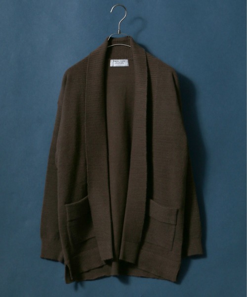 ANPAS(アンパス)の「Buttonless Knit Cardigan/ボタンレス ストレッチ ニットルーズカーディガン(カーディガン/ボレロ・メンズ・レンガ/ネイビー/ブラウン/ブラック・L/LL/M)」の3枚目の写真