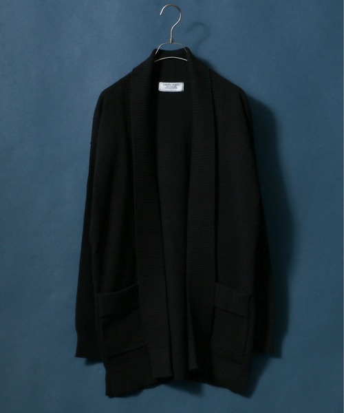 ANPAS(アンパス)の「Buttonless Knit Cardigan/ボタンレス ストレッチ ニットルーズカーディガン(カーディガン/ボレロ・メンズ・レンガ/ネイビー/ブラウン/ブラック・L/LL/M)」の2枚目の写真