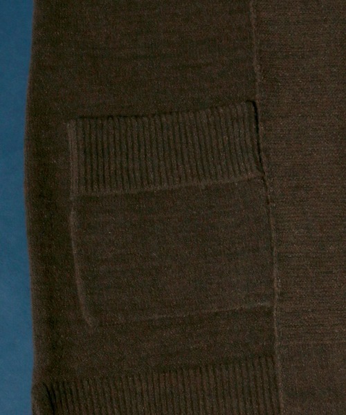 ANPAS(アンパス)の「Buttonless Knit Cardigan/ボタンレス ストレッチ ニットルーズカーディガン(カーディガン/ボレロ・メンズ・レンガ/ネイビー/ブラウン/ブラック・L/LL/M)」の9枚目の写真