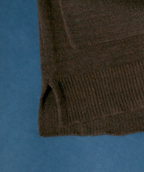 ANPAS(アンパス)の「Buttonless Knit Cardigan/ボタンレス ストレッチ ニットルーズカーディガン(カーディガン/ボレロ・メンズ・レンガ/ネイビー/ブラウン/ブラック・L/LL/M)」の10枚目の写真