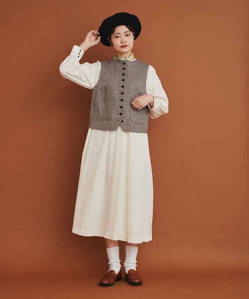 Malle(マル)の「Malle エコウールエターミンおじさん風ベスト(ベスト・レディース・ブラック/ブラウン・FREE)」の18枚目の写真