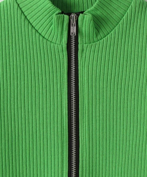 JEANASIS(ジーナシス)の「【KIDS】フロントZIPリブプルオーバー/256504(Tシャツ/カットソー・キッズ・アイボリー/ブラック/グリーン・120/140)」の12枚目の写真