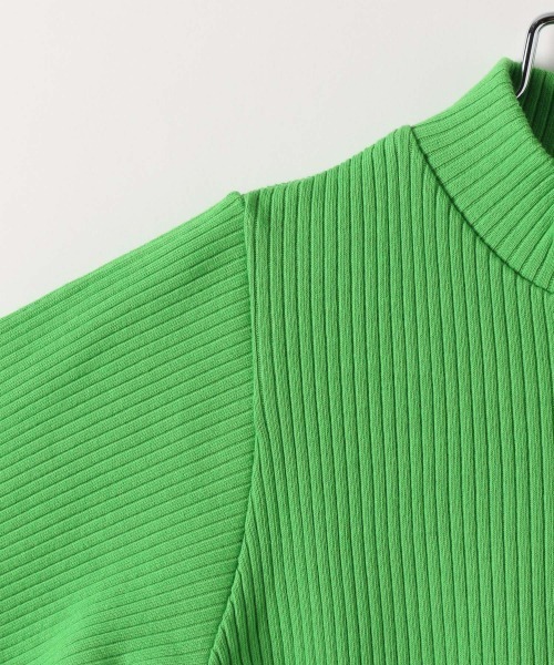 JEANASIS(ジーナシス)の「【KIDS】フロントZIPリブプルオーバー/256504(Tシャツ/カットソー・キッズ・アイボリー/ブラック/グリーン・120/140)」の6枚目の写真