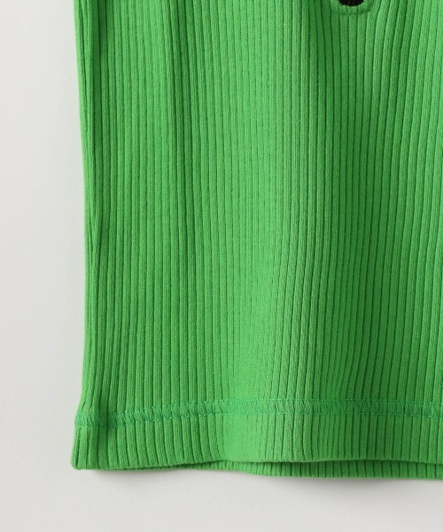 JEANASIS(ジーナシス)の「【KIDS】フロントZIPリブプルオーバー/256504(Tシャツ/カットソー・キッズ・アイボリー/ブラック/グリーン・120/140)」の8枚目の写真