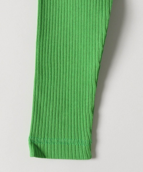 JEANASIS(ジーナシス)の「【KIDS】フロントZIPリブプルオーバー/256504(Tシャツ/カットソー・キッズ・アイボリー/ブラック/グリーン・120/140)」の7枚目の写真