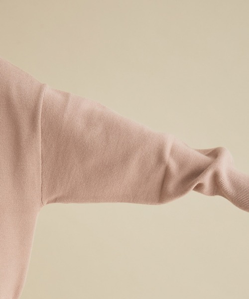 VIS（ビス）の「【セットアップ対応】ゆったりしたフォルムがかわいいハイネックミラノリブプルオーバー（ニット/セーター・レディース・ブラック/サックスブルー/キナリ/ブラウン系その他2・FREE）」の16枚目の写真