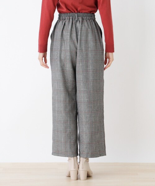 Cutie Blonde（キューティーブロンド）の「◆【S-L】チェック柄セミワイドパンツ（その他パンツ・レディース・ブラック系1/ブラウン系2・01/02/03）」の5枚目の写真