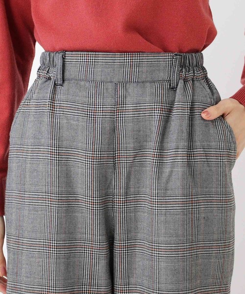 Cutie Blonde（キューティーブロンド）の「◆【S-L】チェック柄セミワイドパンツ（その他パンツ・レディース・ブラック系1/ブラウン系2・01/02/03）」の6枚目の写真