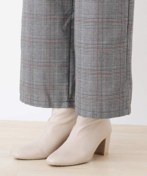 Cutie Blonde（キューティーブロンド）の「◆【S-L】チェック柄セミワイドパンツ（その他パンツ・レディース・ブラック系1/ブラウン系2・01/02/03）」の7枚目の写真