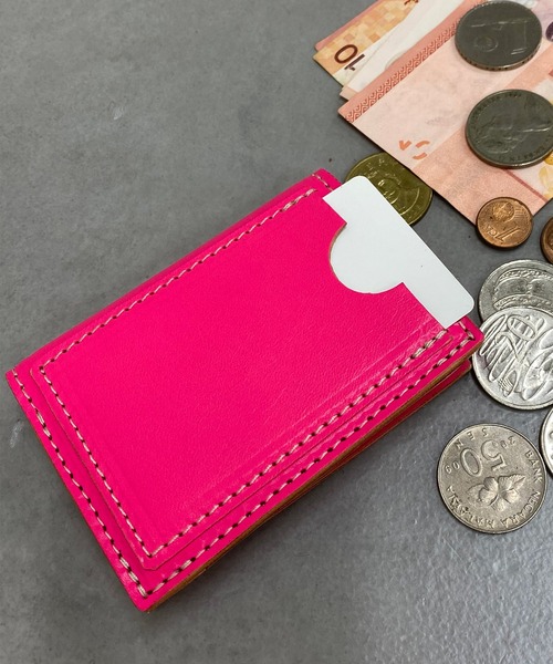 【MASTER&Co./マスターアンドコー】ネオンレザーコイン＆カードケース