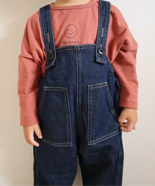 BREEZE by yumi.（ブリーズバイユミ）の「WEB限定 刺繍Tシャツ【BREEZE by yumi.】（Tシャツ/カットソー・キッズ・ネイビー/オレンジ/ミント/チャコール/ベージュ・110/120/90/80/130/100/140）」の5枚目の写真