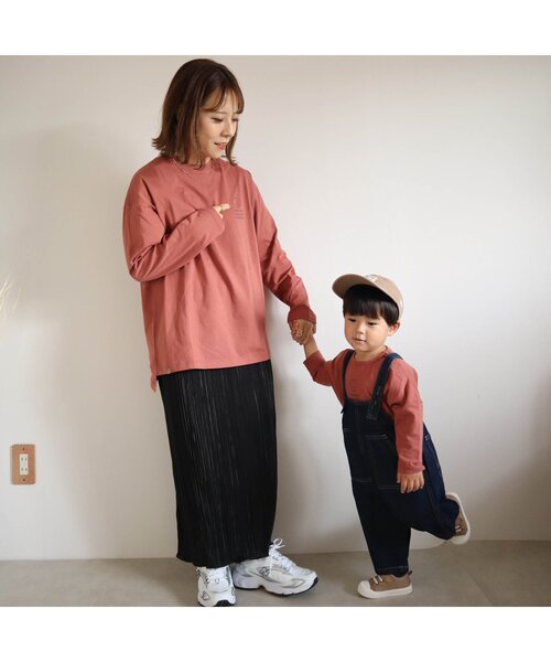 BREEZE by yumi.（ブリーズバイユミ）の「WEB限定 刺繍Tシャツ【BREEZE by yumi.】（Tシャツ/カットソー・キッズ・ネイビー/オレンジ/ミント/チャコール/ベージュ・110/120/90/80/130/100/140）」の8枚目の写真