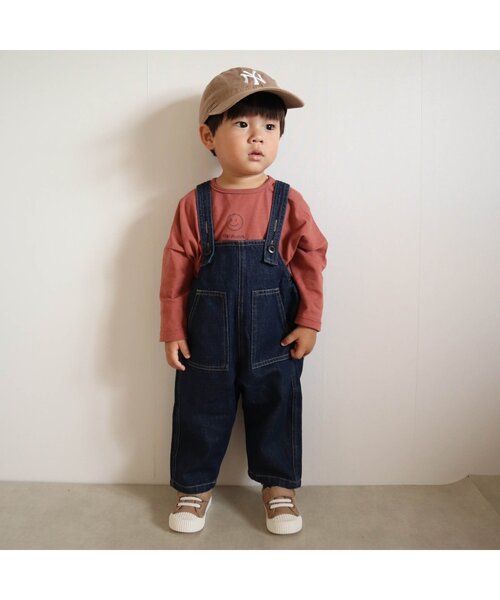 BREEZE by yumi.（ブリーズバイユミ）の「WEB限定 刺繍Tシャツ【BREEZE by yumi.】（Tシャツ/カットソー・キッズ・ネイビー/オレンジ/ミント/チャコール/ベージュ・110/120/90/80/130/100/140）」の7枚目の写真