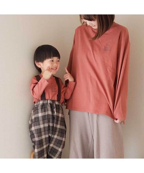 BREEZE by yumi.（ブリーズバイユミ）の「WEB限定 刺繍Tシャツ【BREEZE by yumi.】（Tシャツ/カットソー・キッズ・ネイビー/オレンジ/ミント/チャコール/ベージュ・110/120/90/80/130/100/140）」の11枚目の写真