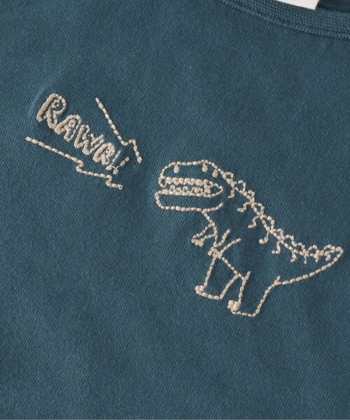 BREEZE by yumi.（ブリーズバイユミ）の「WEB限定 刺繍Tシャツ【BREEZE by yumi.】（Tシャツ/カットソー・キッズ・ネイビー/オレンジ/ミント/チャコール/ベージュ・110/120/90/80/130/100/140）」の16枚目の写真