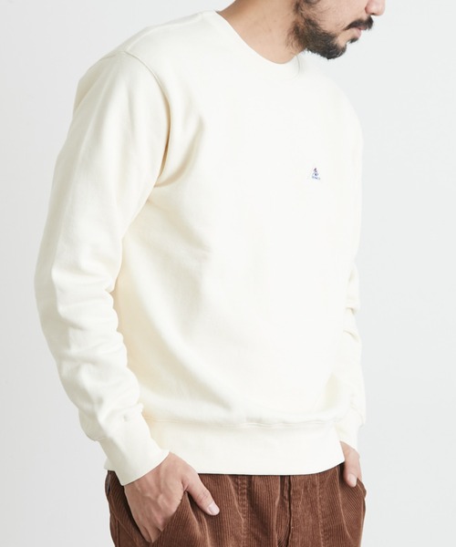 GEVACO（ゲバコ）の「【GEVACO / ゲバコ】ヘヴィーウェイト裏起毛クルースウェット（スウェット・メンズ・ホワイト/ネイビー/グレー・SMALL/MEDIUM/LARGE）」の19枚目の写真