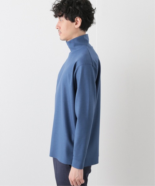 EDIFICE（エディフィス）の「ウール ジャージー ハイネック（Tシャツ/カットソー・メンズ・ブラック系その他/ブラウン系その他/サックスブルー・MEDIUM/SMALL/LARGE）」の6枚目の写真