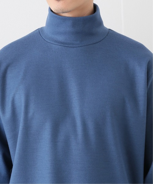 EDIFICE（エディフィス）の「ウール ジャージー ハイネック（Tシャツ/カットソー・メンズ・ブラック系その他/ブラウン系その他/サックスブルー・MEDIUM/SMALL/LARGE）」の8枚目の写真