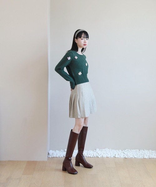 by muni:r（バイ ムニール）の「ハイティーン ムード  ハウンド チェック ヘアバンド（カチューシャ・レディース・ブラウン/アイボリー/ブラウン系その他・ONE SIZE）」の8枚目の写真