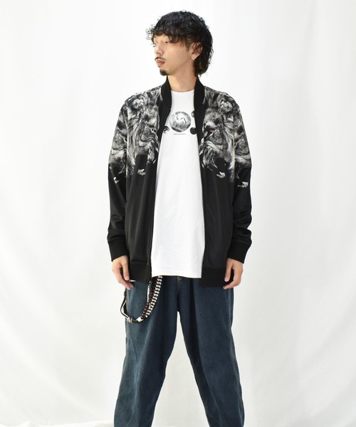 SEANJOHN(ショーンジョン)の「【ヴィンテージ古着】Sean John ショーンジョン 動物 アニマル トラ ジップアップブルゾン(ブルゾン・メンズ・ブラック・X-LARGE)」の5枚目の写真